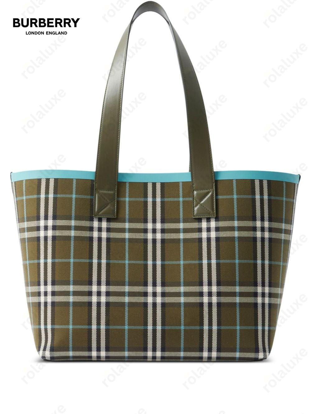 medium London Vintage check-print tote bag