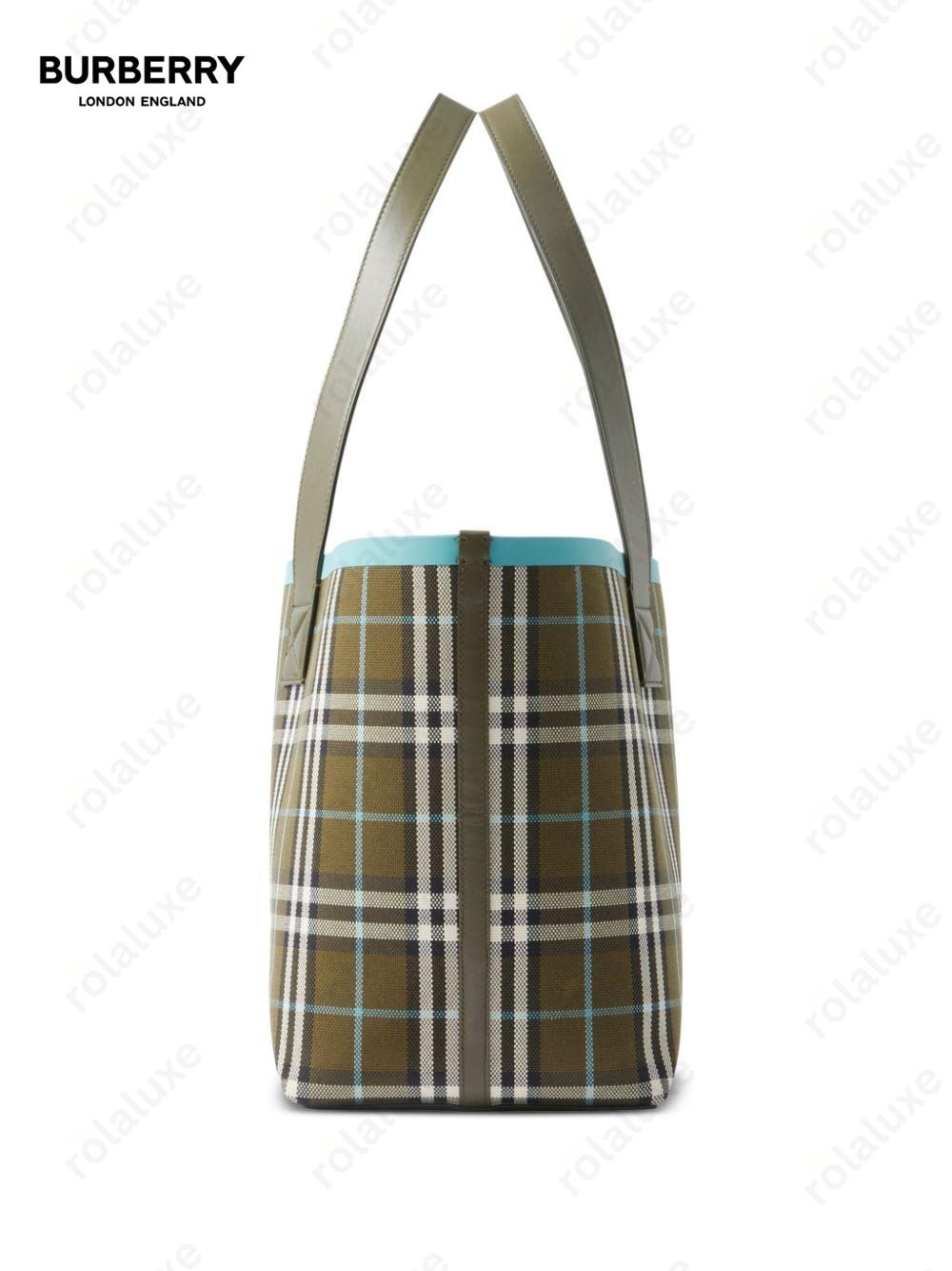 medium London Vintage check-print tote bag