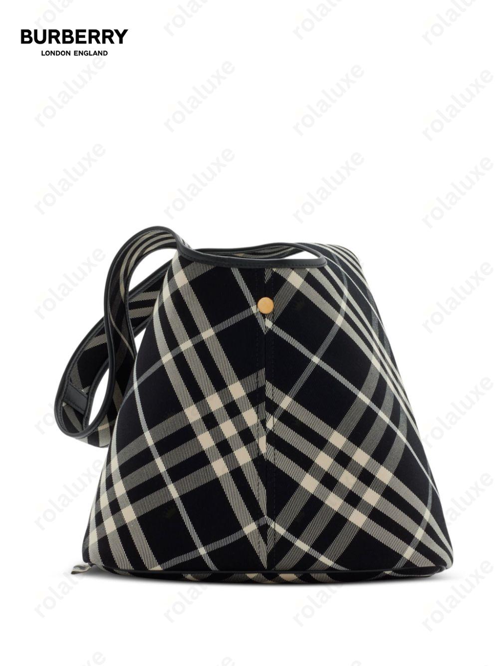 small check shoulder bag