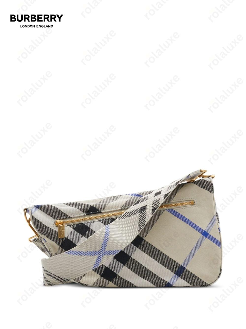 medium Shield checkered shoulder bag