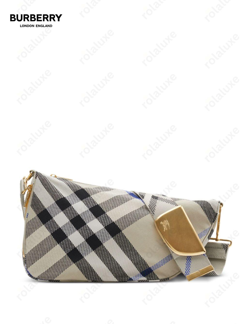 medium Shield checkered shoulder bag