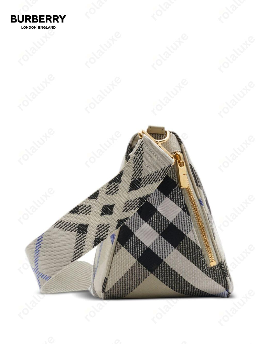 medium Shield checkered shoulder bag