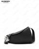 Horn leather shoulder bag