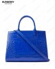 mini Frances crocodile-effect tote bag