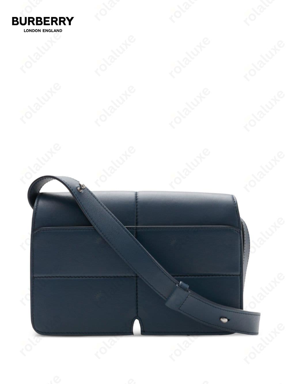 Snip leather shoulder bag