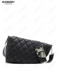 Shield diamond-quilted shoulder bag