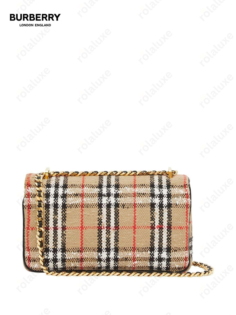 Lola Vintage-Check bouclé shoulder bag