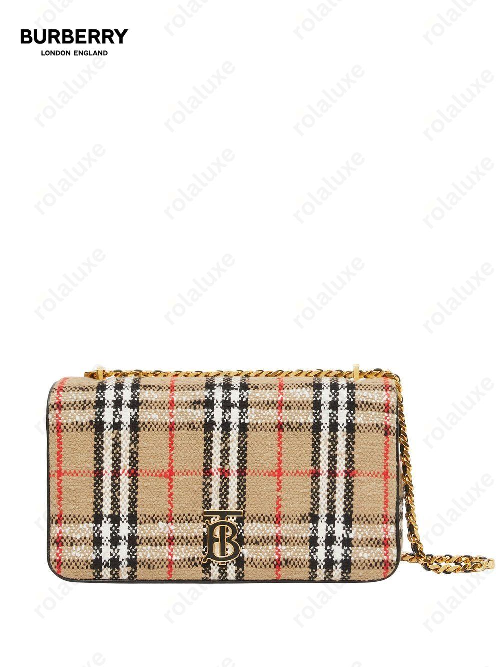 Lola Vintage-Check bouclé shoulder bag