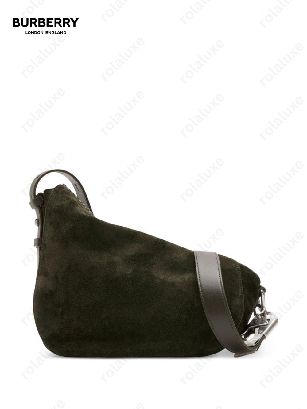 small suede shoulder bag