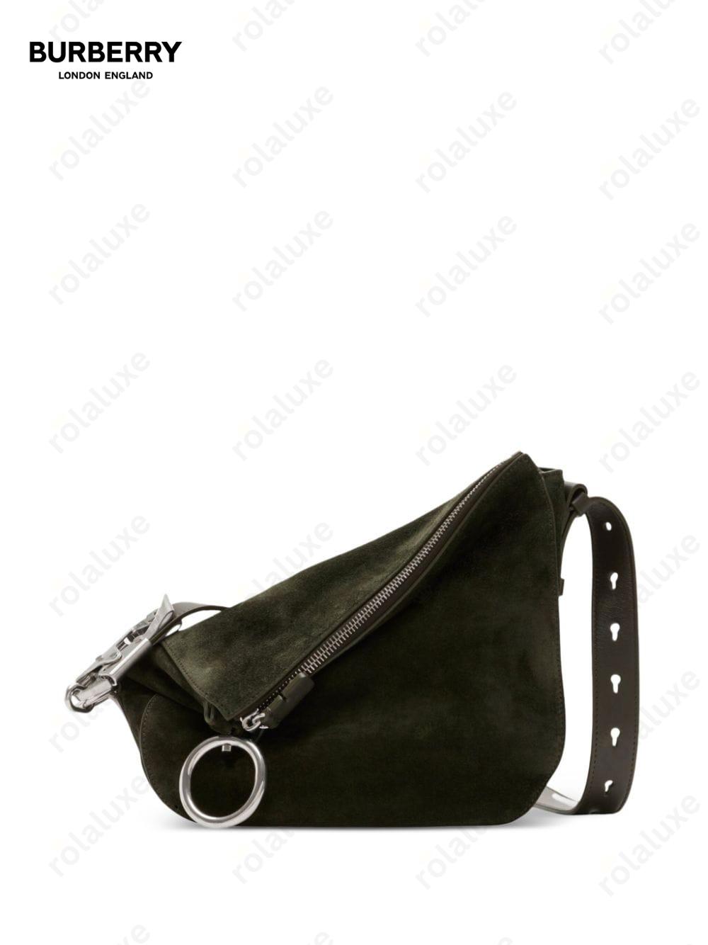 small suede shoulder bag