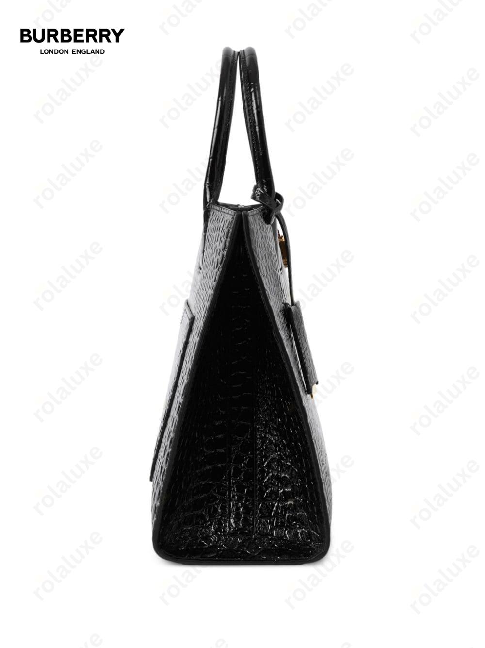 small Frances crocodile-effect tote bag