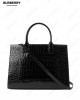 small Frances crocodile-effect tote bag