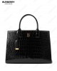 small Frances crocodile-effect tote bag