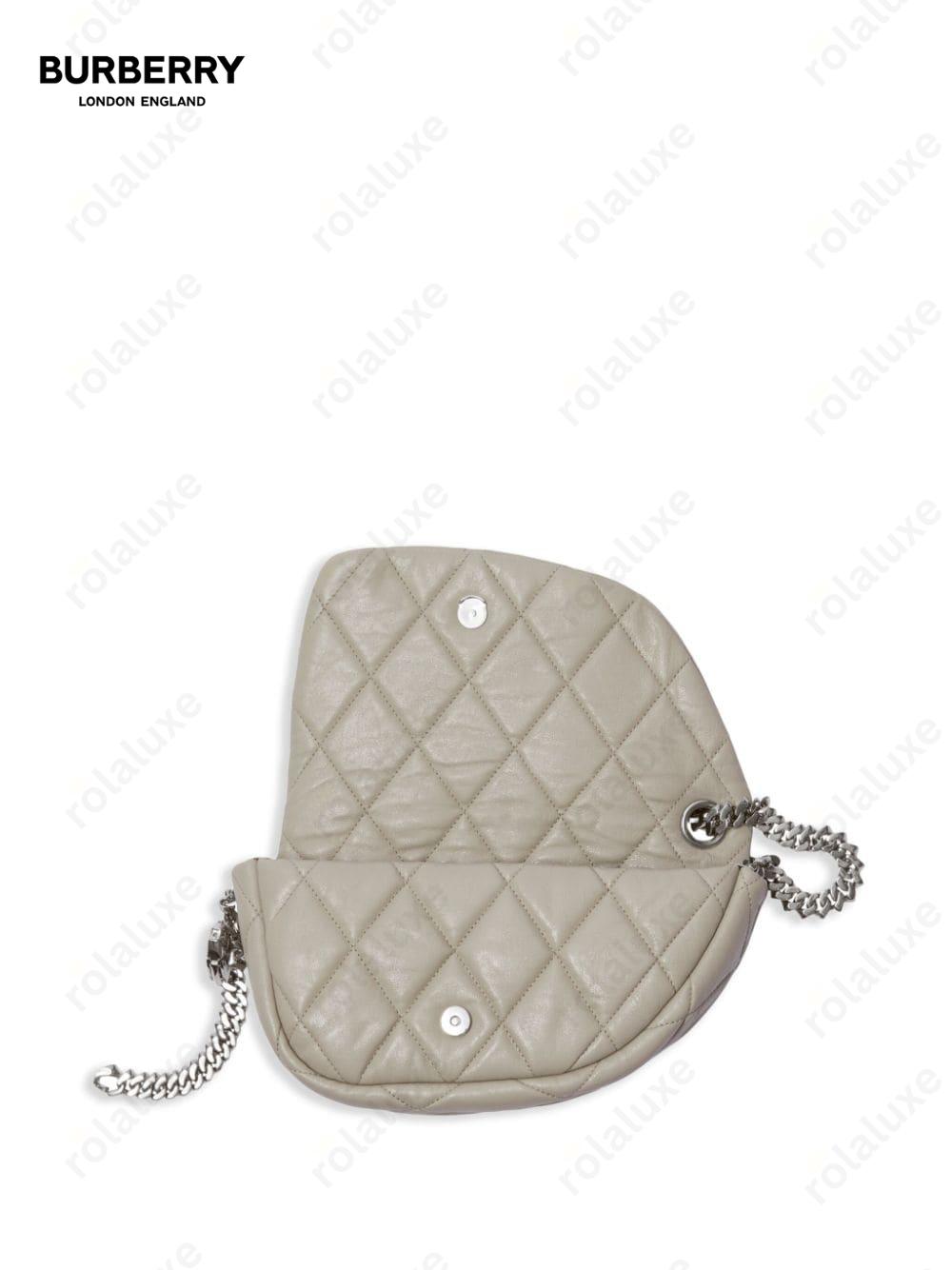 Shield chain-link shoulder bag