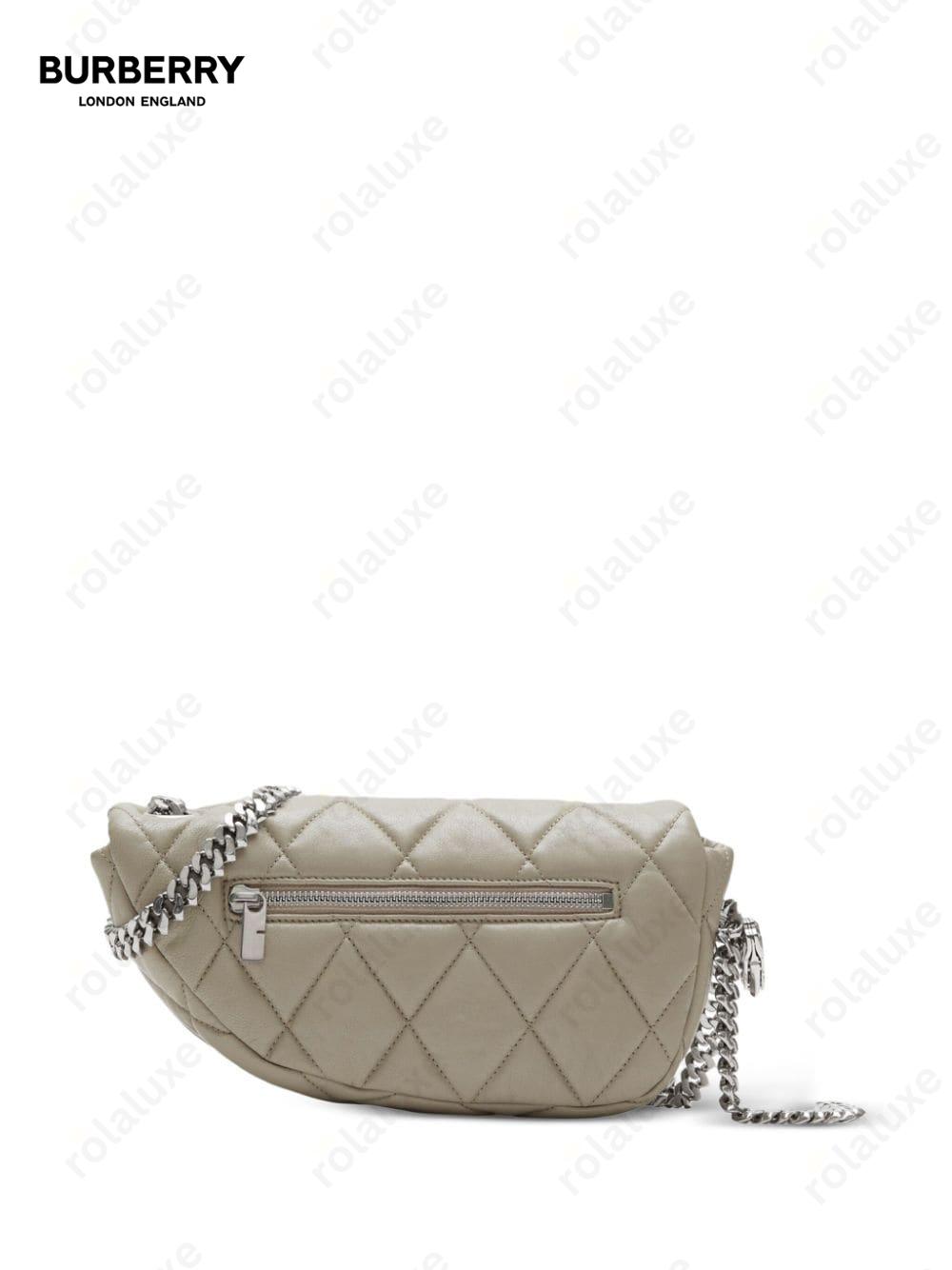 Shield chain-link shoulder bag