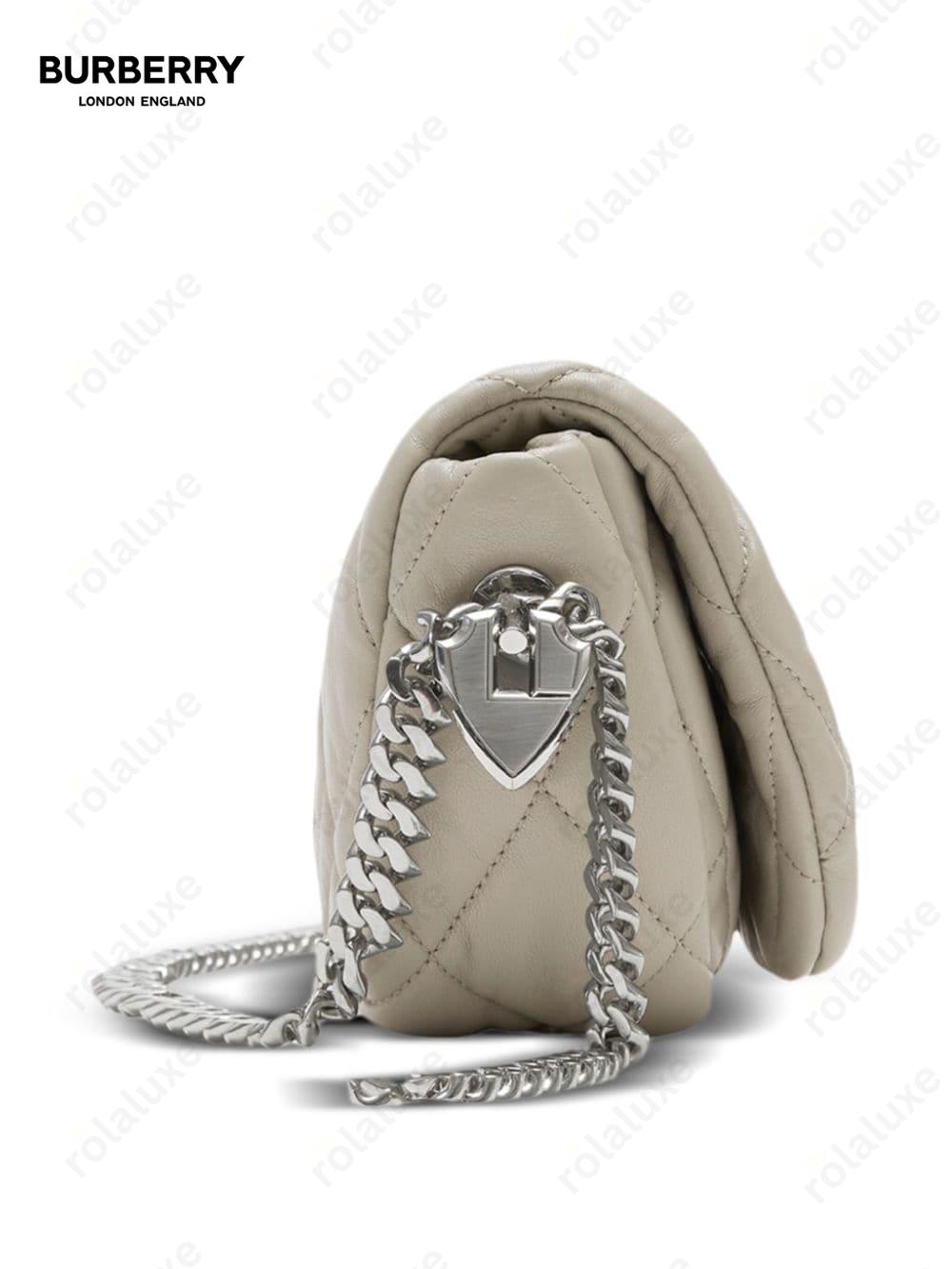 Shield chain-link shoulder bag