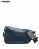 Shield leather shoulder bag