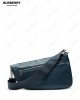 Shield leather shoulder bag