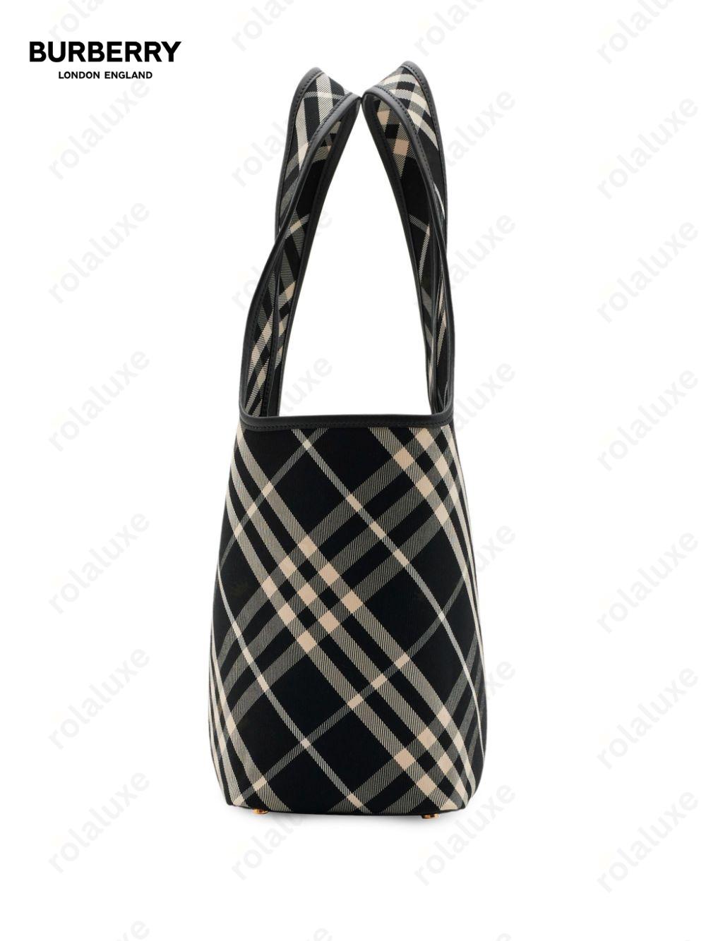 Nova Check cotton tote bag