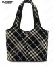 Nova Check cotton tote bag