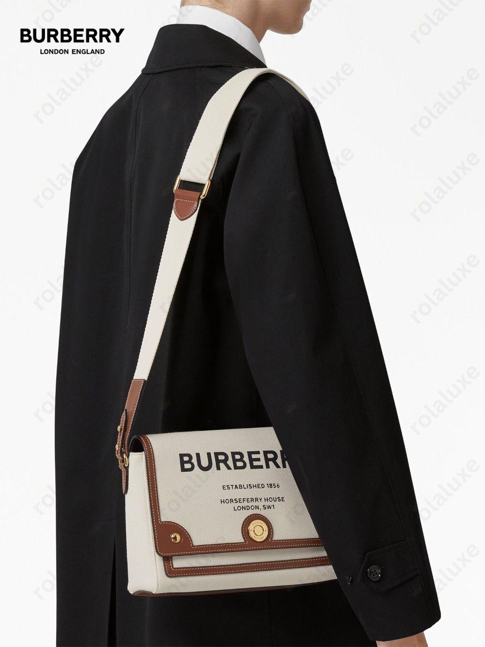 Horseferry print canvas note shoulder bag