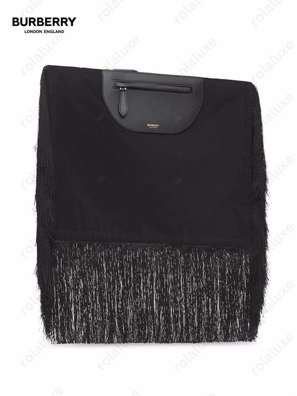 Olympia fringe-detail clutch bag