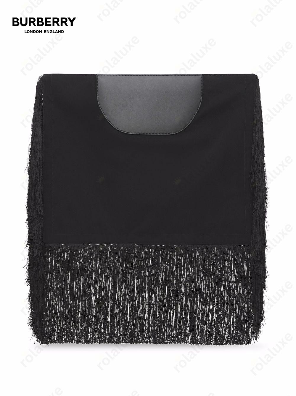 Olympia fringe-detail clutch bag