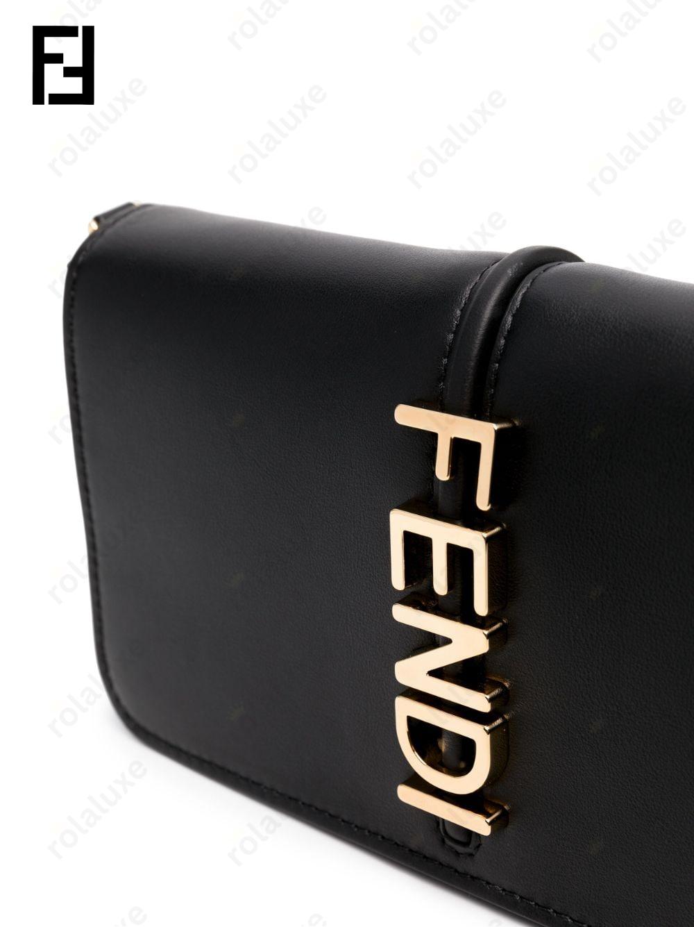 Fendigraphy leather wallet