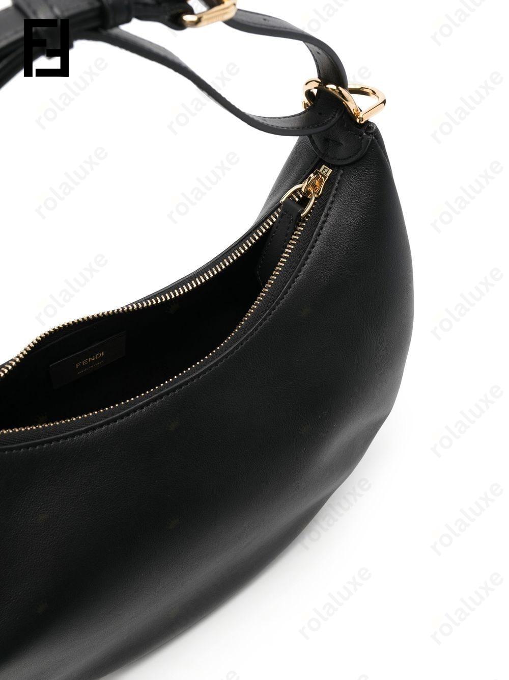 Fendigraphy leather shoulder bag