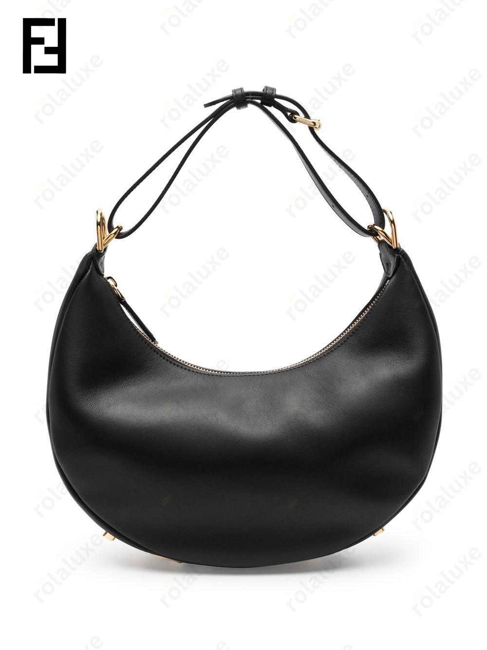 Fendigraphy leather shoulder bag