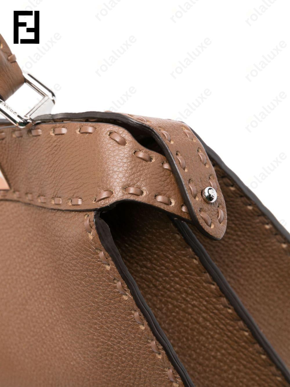 small Peekaboo leather tote bag