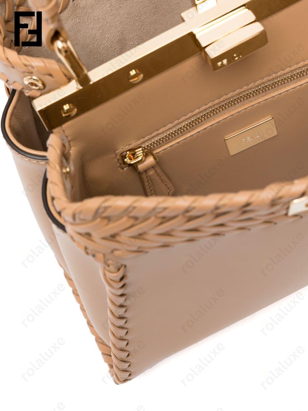 mini Peekaboo leather bag