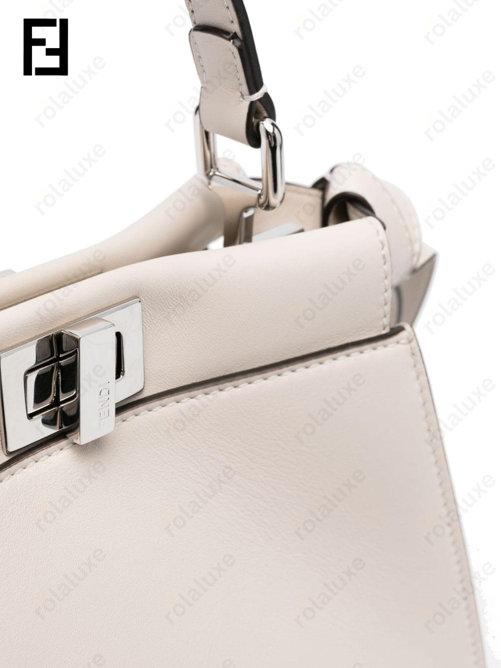 mini Peekaboo leather bag