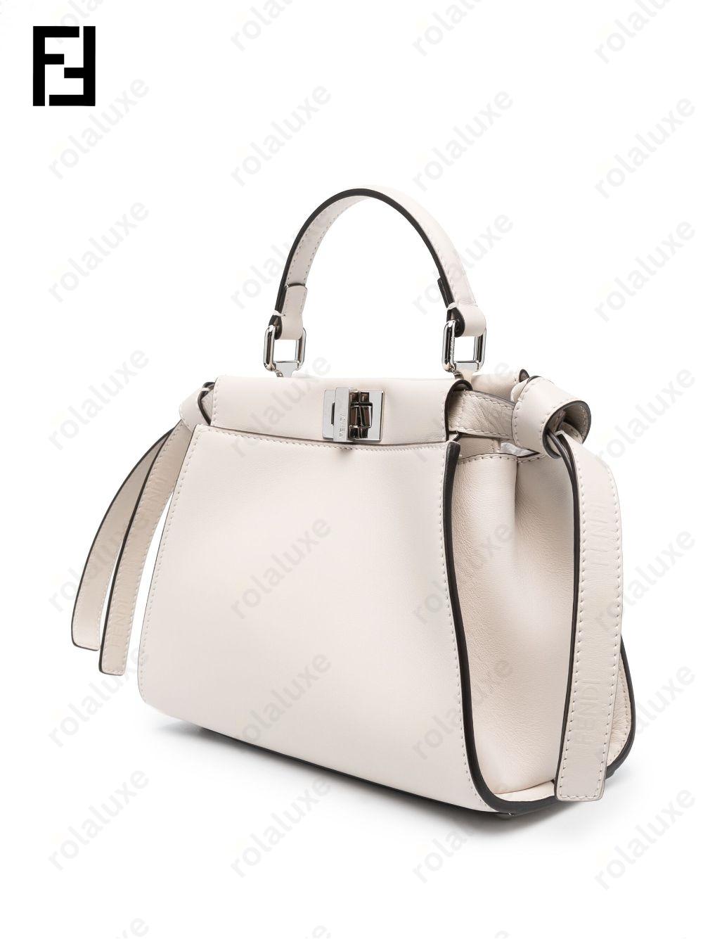 mini Peekaboo leather bag