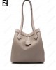 Origami leather shoulder bag