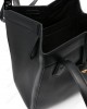 Origami leather shoulder bag