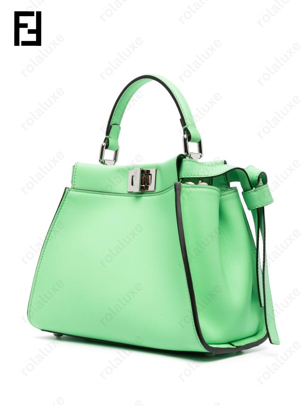 mini Peekaboo leather bag