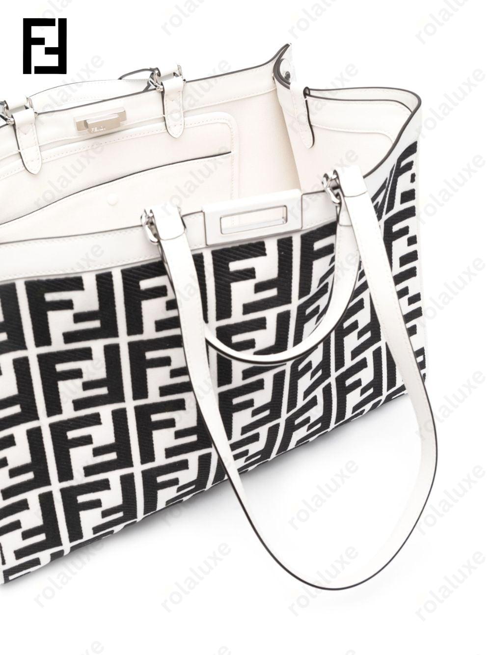 X ff-logo print tote bag