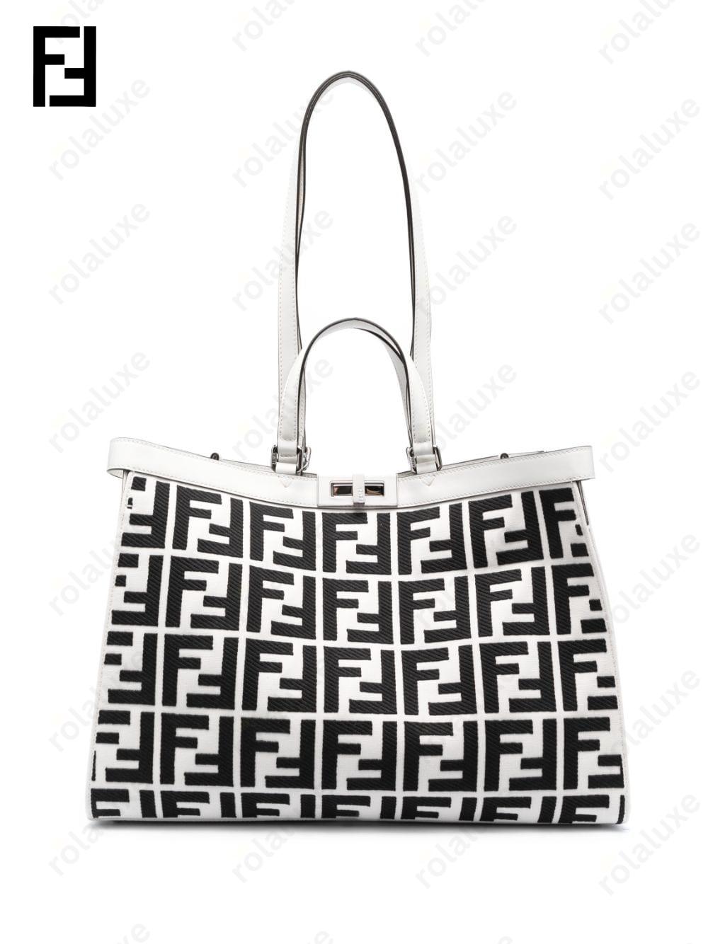 X ff-logo print tote bag