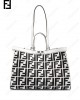 X ff-logo print tote bag