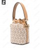 Mon Tresor raffia bucket bag