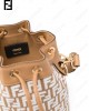 Mon Tresor raffia bucket bag