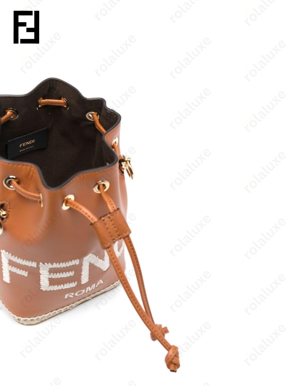 small Mon Tresor leather bucket bag