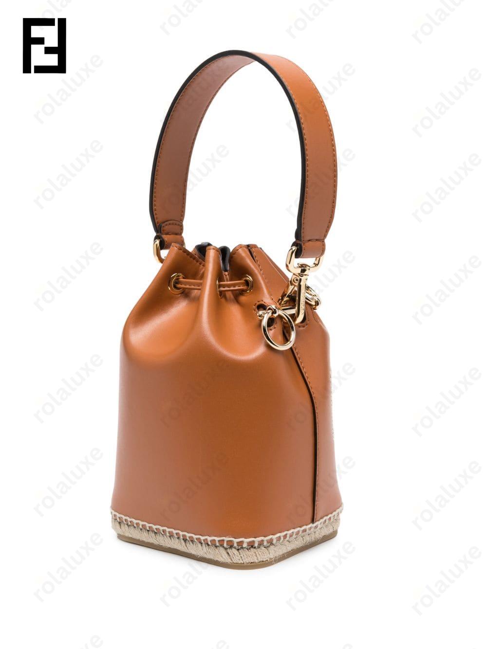 small Mon Tresor leather bucket bag