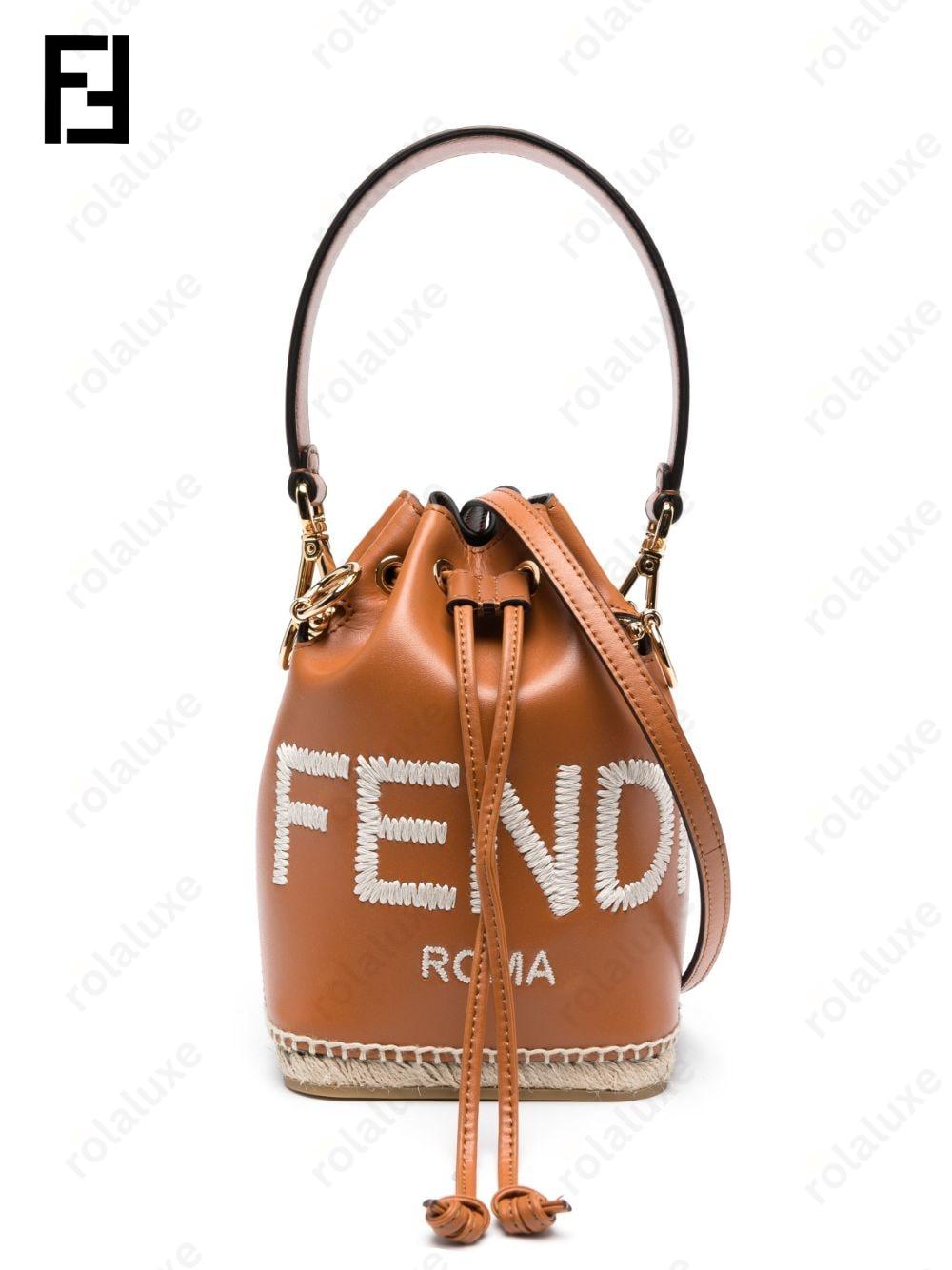 small Mon Tresor leather bucket bag