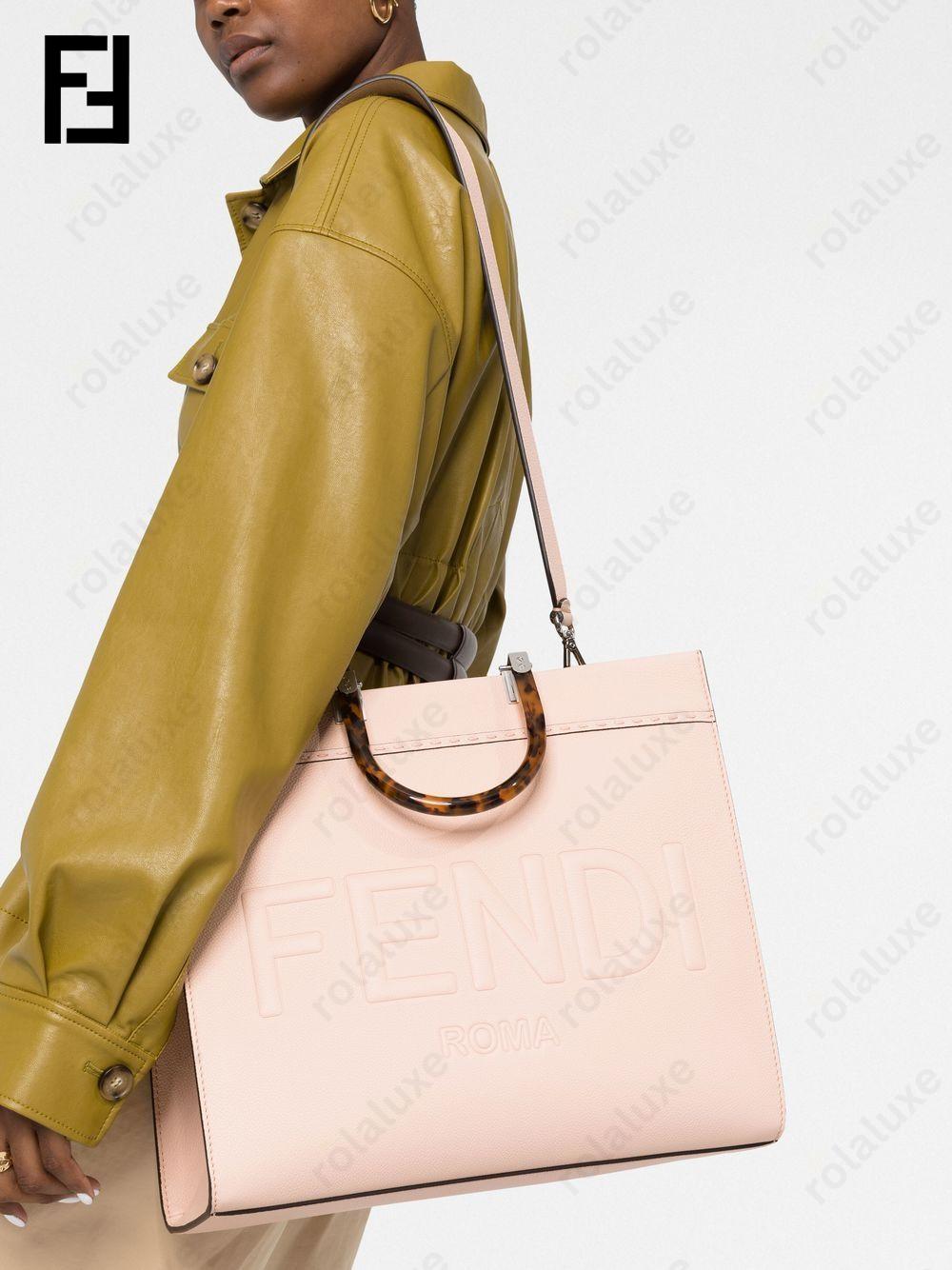 Sunshine logo-embossed tote bag