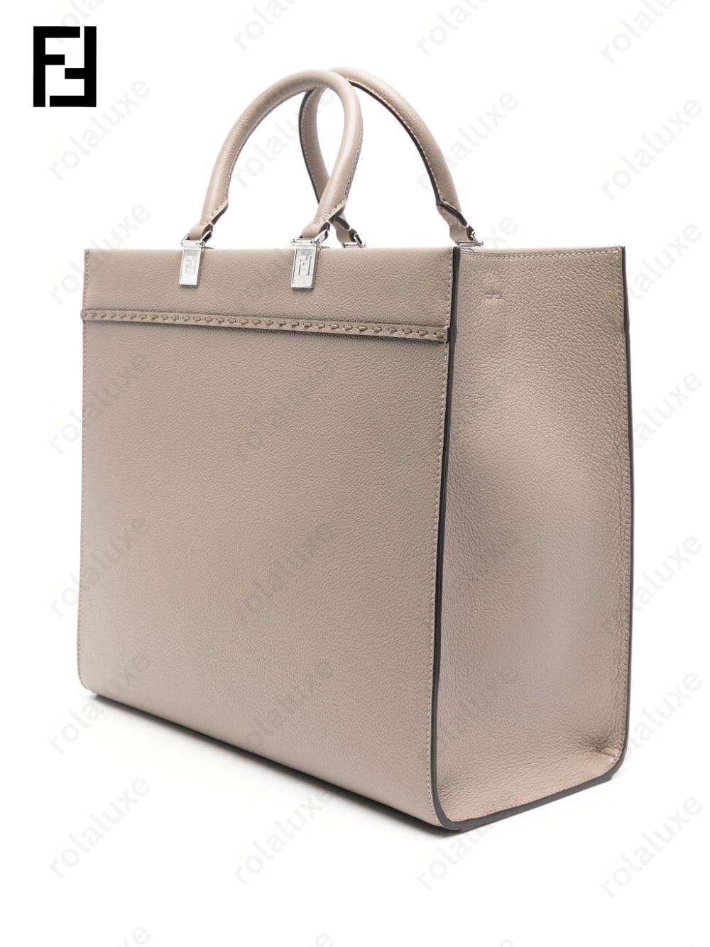 Sunshine leather tote bag