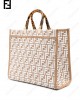 medium Sunshine raffia tote bag