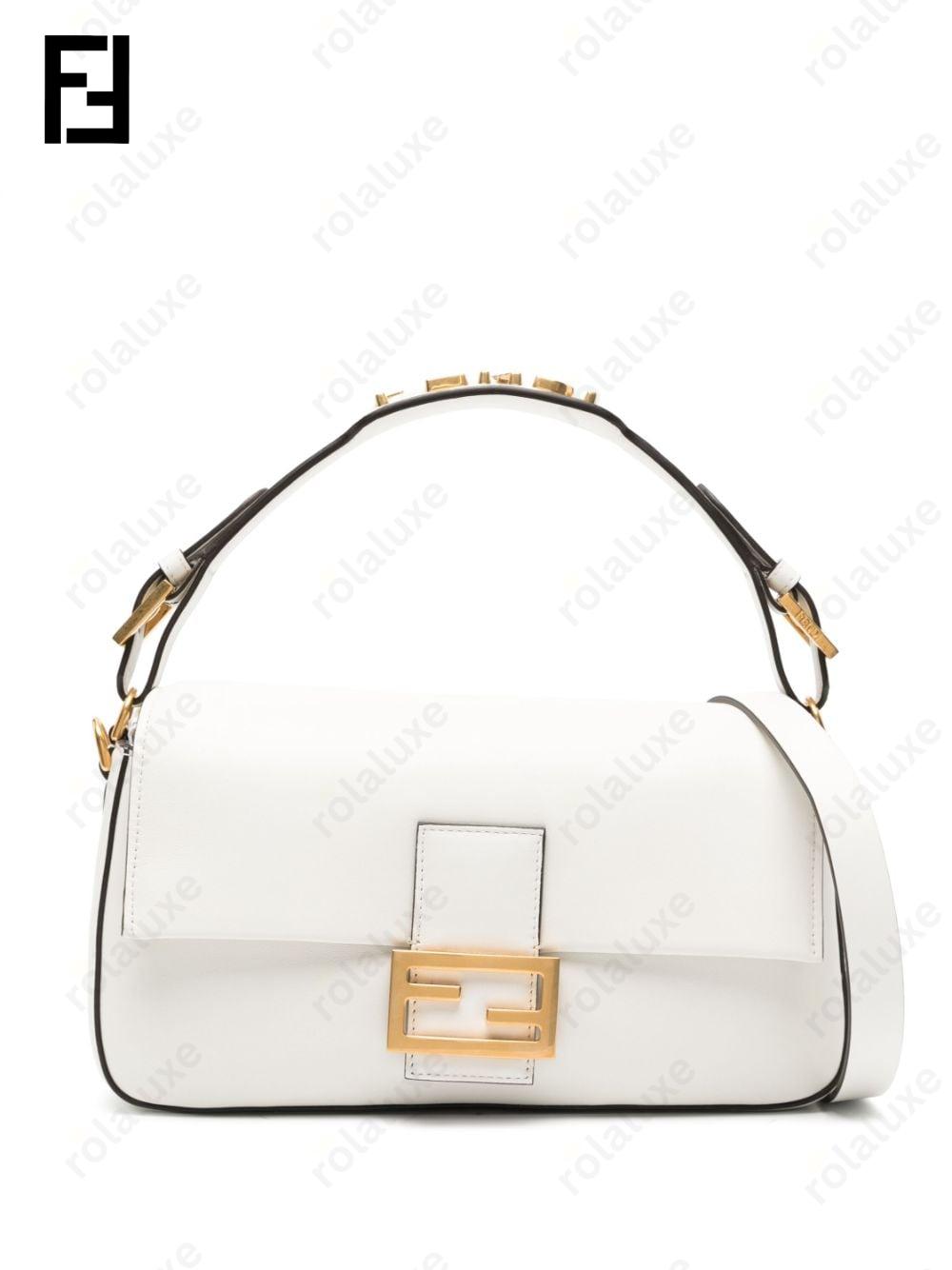 Baguette leather shoulder bag