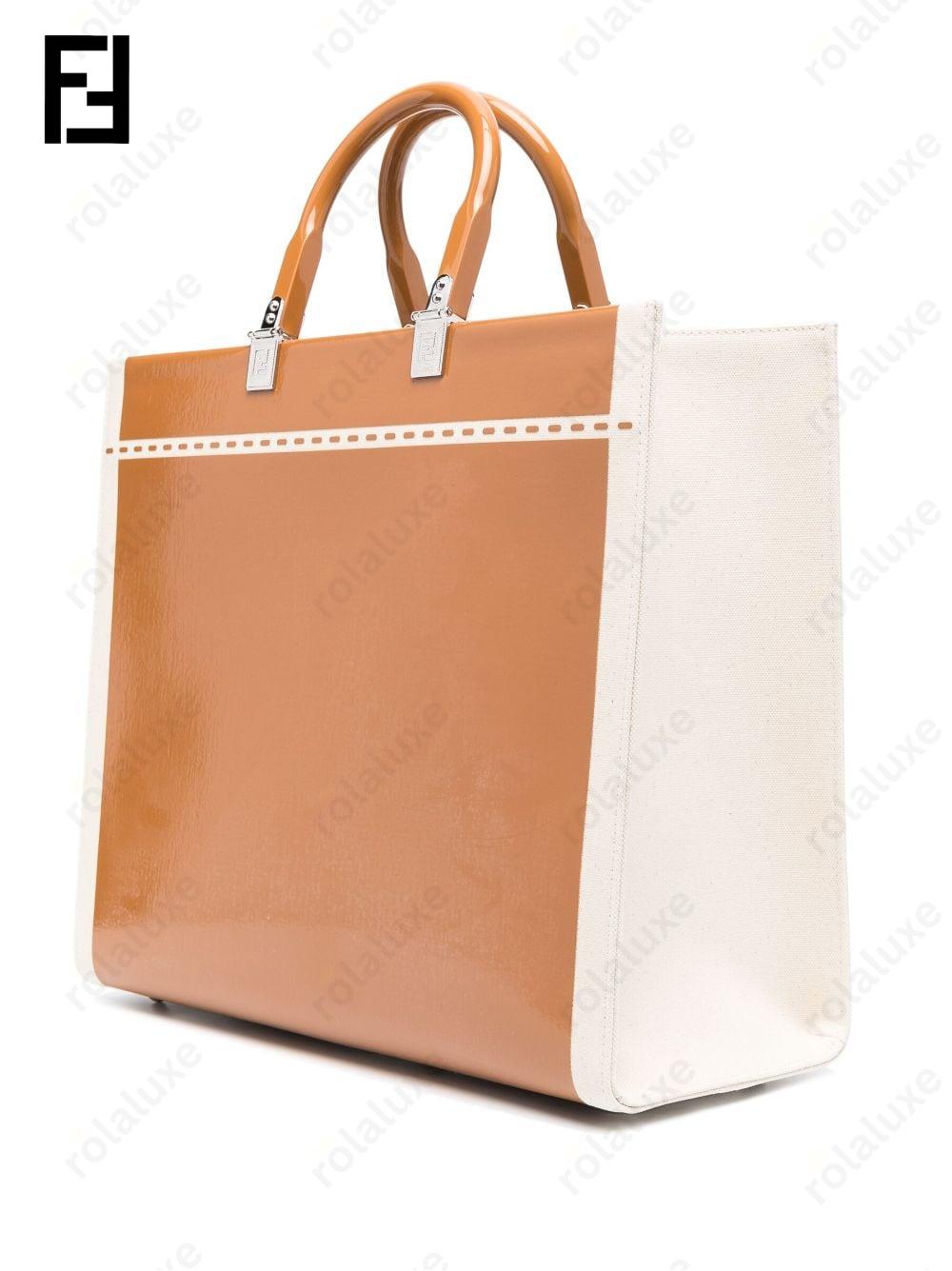 logo-print tote bag